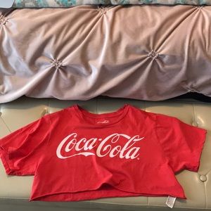 coca-cola cropped t-shirt
